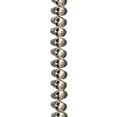 Antique Silver Metal Skull Beads, 11mm by Bead Landing&trade;