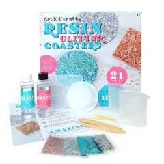 Art 101 Glitter Coaster Resin Kit