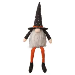 Glitzhome&reg; 20" Halloween Fabric Gnome Sitter D&eacute;cor