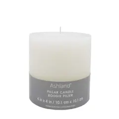 4" x 4" White Pillar Candle by Ashland&reg;