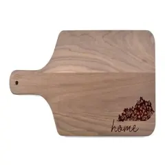 17" Floral Home State Walnut Paddle Cutting Board Kentucky