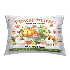 Stupell Industries Autumn Flower Market Decorative Printed Throw Pillow