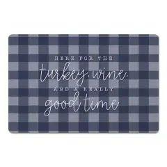 Turkey Wine & A Good Time Floor Mat