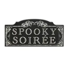 11" Spooky Soir&eacute;e Block Tabletop D&eacute;cor by Ashland&reg;