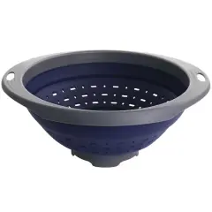 Oster Bluemarine Navy Collapsible Polypropylene Colander