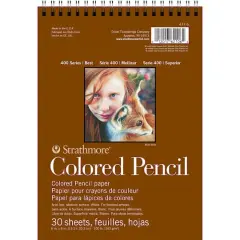 Strathmore Colored Pencil Pad, 400 Series, 30 Sheets, 6" x 8"