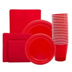 JAM Paper Party Tableware Assortment Pack Red