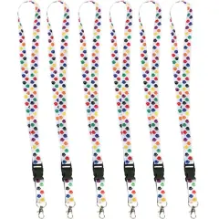 Teacher Created Resources Colorful Paw Print Lanyard, 6ct.