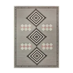 My Magic Carpet Kilim Kiki Washable Rug Mushroom