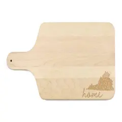 17" Floral Home State Maple Paddle Cutting Board Virginia