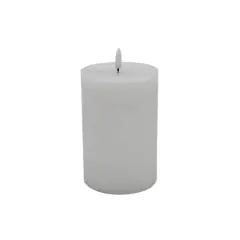 4" x 6" LED Wax Pillar Flickering Candle by Ashland&reg; White