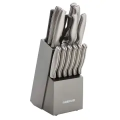 Farberware Stamped Stainless Steel & Graphite 15-Piece Cutlery Set