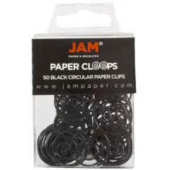JAM Paper Circular Paper Cloops Black