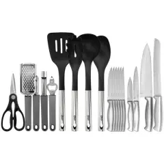 Oster 19 Piece Nylon & Stainless Steel Kitchen Tool & Utensil Set