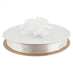 JAM Paper 1.438" Perfect Pull Bows, 50ct. White