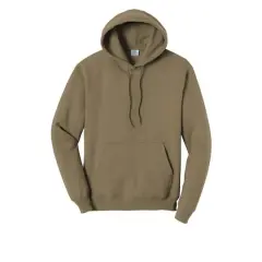 Port & Company&reg; Neutrals Core Fleece Pullover Hooded Sweatshirt Coyote Brown
