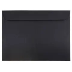 JAM Paper 9.5" x 12.62" Black Booklet Envelopes
