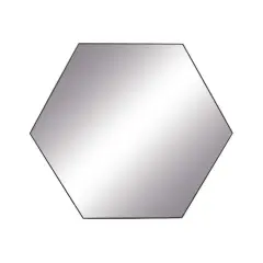 Clear Contemporary Wood Wall Mirror, 35" x 41"