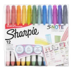 Sharpie&reg; S-Note&trade; 12 Color Chisel Tip Marker Set