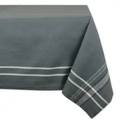 DII&reg; 120" Gray French Chambray Tablecloth