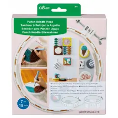 Clover 7" Punch Needle Hoop