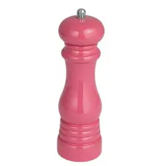 Hello Honey&reg; 8" Rubberwood Elegance Pepper Mill Pink