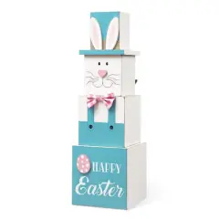 Glitzhome&reg; 24" Double Sided Wooden Easter Porch D&eacute;cor