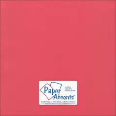 PA Paper&trade; Accents 12" x 12" 80lb. Canvas Cardstock Paper, 25 Sheets Pimento