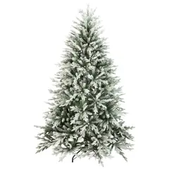 6.5ft. Unlit Real Touch&trade; Flocked Snowcap Grove Fir Medium Artificial Christmas Tree