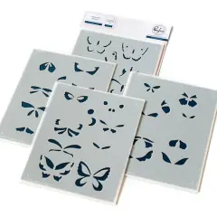 Pinkfresh Studio Small Butterflies Stencils Set