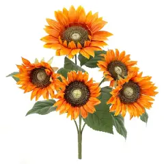 17" Sunflower Bush by Ashland&reg; Orange