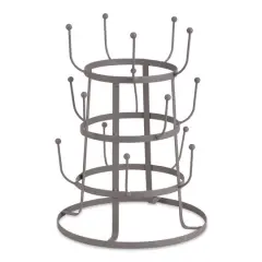 DII&reg; Vintage Coffee Mug Stand Matte Gray