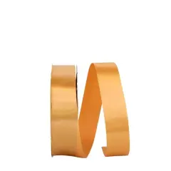 JAM Paper 3/8" x 100yd. Single Face Satin Allure Ribbon Burnt Sienna