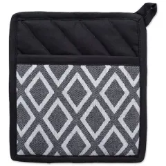 DII&reg; Black & White Diamond Potholder (Set of 2)