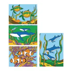 S&S&reg; Worldwide Sea Life Sand Art Board Set