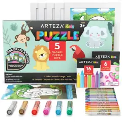 Arteza&reg; Kids Safari Jigsaw Puzzle Set, 32 pcs