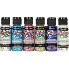 DecoArt&reg; Galaxy Glitter&trade; 6 Color Unicorn Paint Set