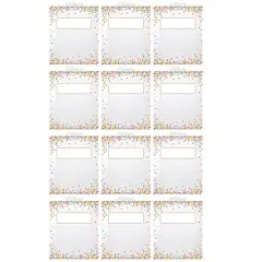 Ashley Productions&reg; 10.5" x 12.5" Hanging Confetti Pattern Storage/Book Bags, 12ct.