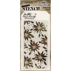 Stampers Anonymous Tim Holtz&reg; Poinsettia Layered Stencil