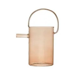 Hello Honey&reg; 9.5" Brown Quart Glass Watering Can
