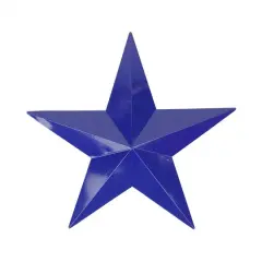 15" Navy Blue Country Rustic Star Indoor/Outdoor Wall Decoration