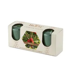 Root Candles Scented 20 Hour Beeswax Blend Votive Candles Gift Box Bayberry