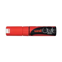 Uni Broad Chisel Tip Chalk Marker Red