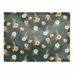 Tropical Jag Cotton Twill Placemat Green