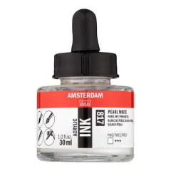 Amsterdam Acrylic Ink, 1oz. 817 Pearl White