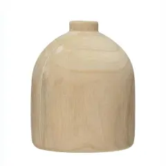Hello Honey&reg; 9" Decorative Paulownia Wood Vase