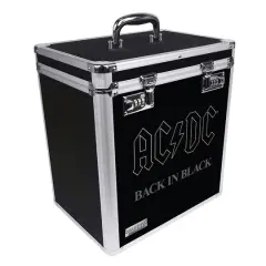 Vaultz AC/DC Back in Black Vinyl Record Storage Case
