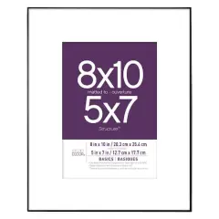 Basics Black Frame with Mat by Studio D&eacute;cor&reg;