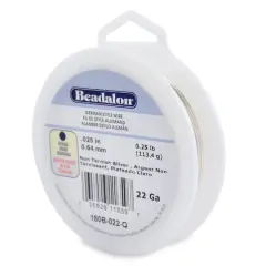 Beadalon&reg; 22 Gauge Non Tarnish Silver German Style Wire
