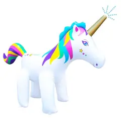 Swimline 6ft. Rainbow Unicorn Outdoor Inflatable Lawn Sprinkler